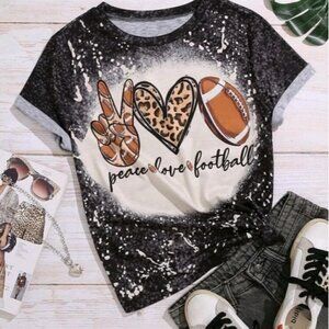 Black Football Graphic Tee